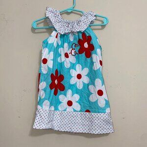 E Monogram Handmade Floral Dress